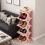 Pink Corner Shoe Rack Small Space Organizer 1 Piece 6