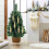 Gold Christmas Tree Ornaments Set 6 pcs 16 cm electroplated 7
