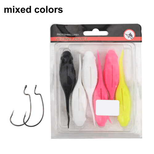 Tadpole Soft Baits Swimbait 10cm 6pcs Long-Tailed Sinking 2