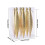 Gold Christmas Tree Ornaments Set 6 pcs 16 cm electroplated 4