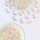 Angel Wing Acrylic Beads Iridescent Transparent 100 pcs 7