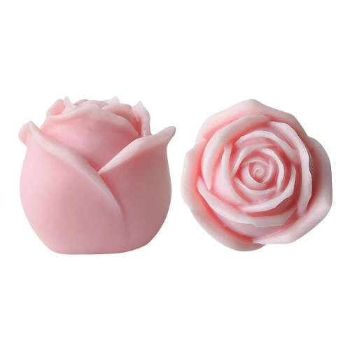 Rose Candle Silicone Mold DIY Gypsum Mold