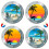 Beach Refrigerator Magnets 4 Pack 2