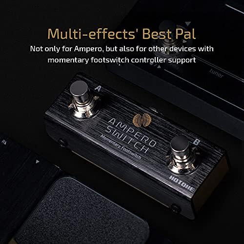 Dual Footswitch Pedal Momentary 2-Way 6.35 mm 1