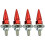 Red Anti-Theft Spike License Plate Screws 4 pcs 1