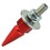 Red Anti-Theft Spike License Plate Screws 4 pcs 6