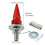 Red Anti-Theft Spike License Plate Screws 4 pcs 2