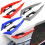 Motorcycle Winglet Spoiler Red Blue Gray 4