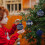 Glitter Plastic Christmas Ball Ornaments Blue 9 pcs 6