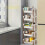 Mobile Storage Rack with Rollers and Layers 6