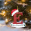 Christmas Letter Ornament Personalized Initial E White 6
