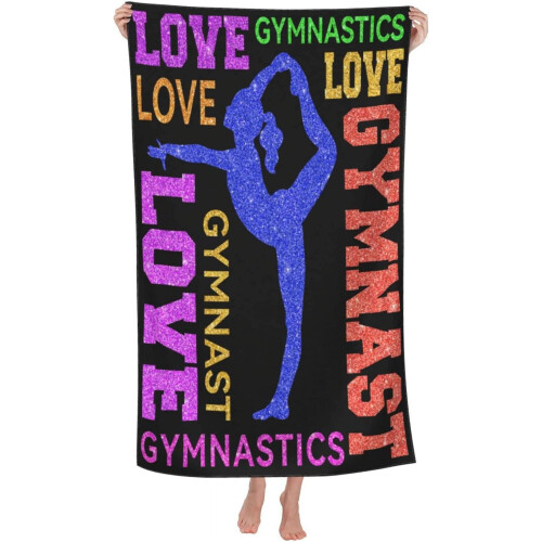 Microfiber Gymnastics Beach Towel Soft Quick-Dry 31.5x51.2