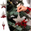 Christmas Snowflake Ornament Red Glitter Flocking Plastic 1 7
