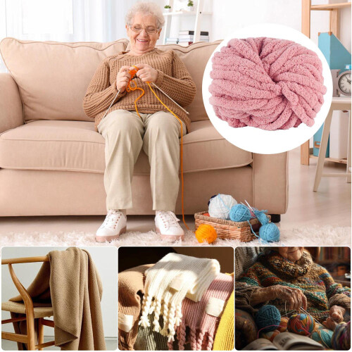Chenille Chunky Yarn Soft Velvet 88.5 Ft 2