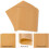 Unbleached Parchment Paper Squares 6" x 6" 200 Count 3