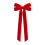 Velvet Christmas Bows Red Holiday Decor 6 Pack 1