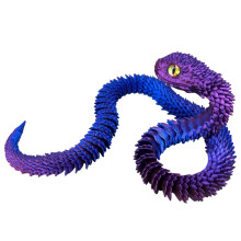 3D Printed Snake Hand Toy with Movable Joints and Realistic