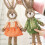 Hand-Knitted Rabbit Curtain Tiebacks Spring Decor 1PC 8