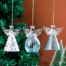 Little Angel Glass Pendant Ornament Red Crystal 1 piece