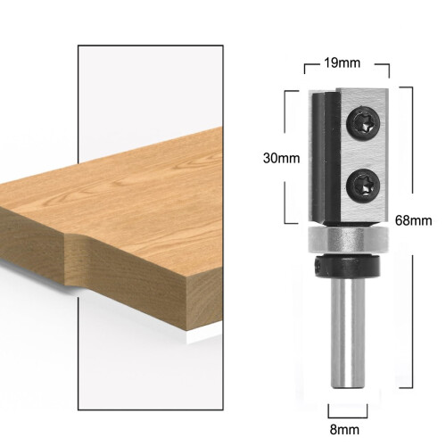 Carbide CNC Router Bit Dual-Blade Wood Milling Cutter 1
