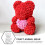 Bear-Shaped Floral Foam Craft Supply 1 Piece 4