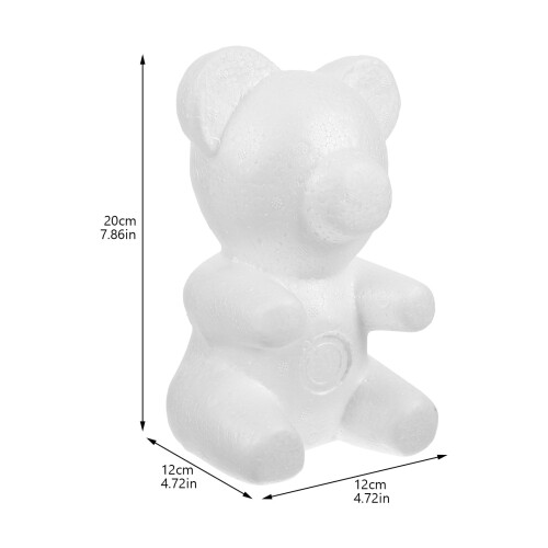 Bear-Shaped Floral Foam Craft Supply 1 Piece 1