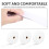 White Polyester Jelly Roll Batting Strips 3 Rolls 3