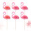 Flamingo Cake Toppers 3D Tropical Decoration 20 pcs 6