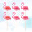 Flamingo Cake Toppers 3D Tropical Decoration 20 pcs 8