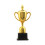 Gold Trophy for Teamwork Award 23 cm 2