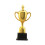 Gold Trophy for Teamwork Award 23 cm 4
