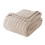 Polyester Fleece Sofa Throw Brown Caramel Soft Machine 1