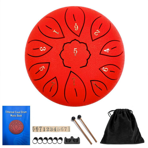 Hand Pan Steel Drum C Major 11-Note 6 Inch