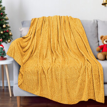 Christmas Plush Blanket Solid Color 51x39 Inch