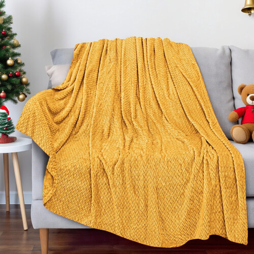 Christmas Plush Blanket Solid Color 51x39 Inch