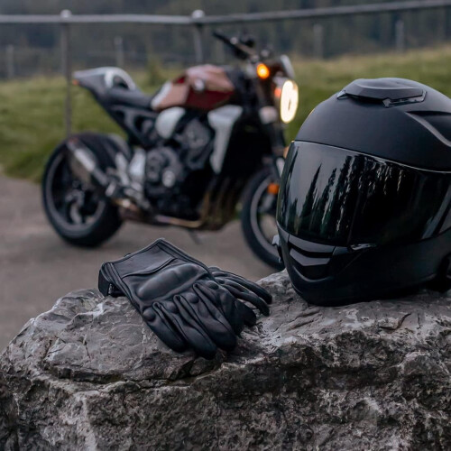 Men's Leather Motorcycle Gloves Touchscreen GM028 1