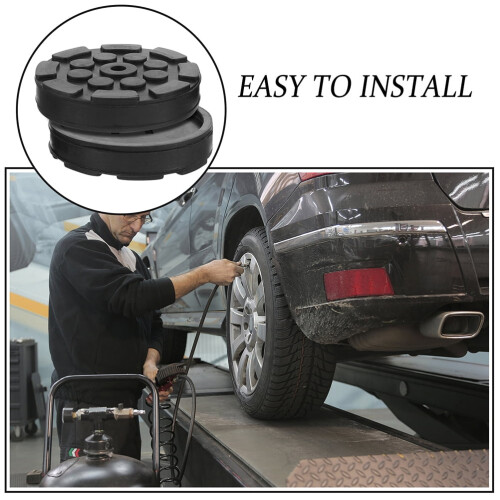 EXHUMKY Floor Jack Saddle Pad Rubber Mat 4 pcs 2