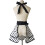 Cotton Retro Apron for Women Black 5