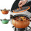 Pumpkin-Shaped Dutch Oven 8L Orange Nonstick Ceramic 5