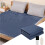 Heated Flannel Blanket Dark Blue 32x60 Inches 2