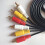 Video Audio Cable RCA Stereo Digital 3 Pair 2