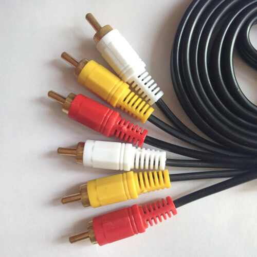 Video Audio Cable RCA Stereo Digital 3 Pair 1