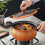 Pumpkin-Shaped Dutch Oven 8L Orange Nonstick Ceramic 1
