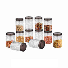 Sky Lexus Celebration 12 Pcs Storage Container Set For Kitchen (750Ml X 12 Pcs) (Grey) (12Pcs -750Ml)