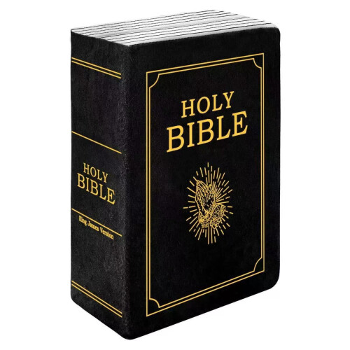 Bible Pillow Plush Book Shape Black