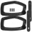 Armrest Cushion for Office Stool 2 pcs Black 40x25x5.5 cm 4