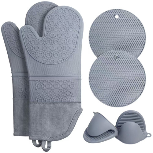 Silicone Kitchen Mitts Insulated Placemats Hand Clamp 1