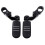 Highway Bar Footpegs Black Aluminum Left Right Front 2