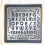 Metal Stencil Set A-Z Numbers Frames 6.14x6.14 inch 7