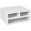 Three-Compartment Printer Storage Cabinet - White 1